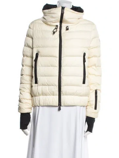 Pre-owned Moncler Down Jacket In Yellow