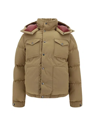 Moncler Down Jackets In Beige