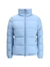 Moncler Dourbe Short Down Jacket In Blue