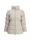 Moncler Down Jackets In Neutral