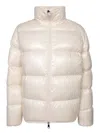 Moncler White Abbadia Short Down Jacket In White