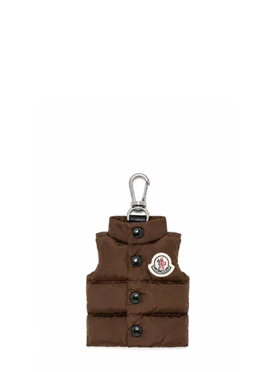 Moncler Down Jacket-shaped Keychain By  In Brown