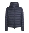 Moncler Najan Short Down Jacket With Hood In Blue