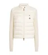 Moncler Down Padded Cardiagn In Neutral