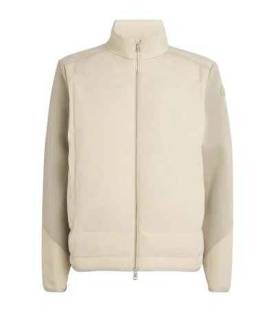 Moncler Down-padded Field Jacket In Brown