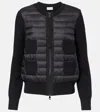Moncler Wool Padded Cardigan With Zip Clothing