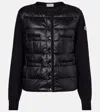Moncler Down-paneled Virgin Wool Cardigan