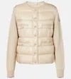 Moncler Down-paneled Virgin Wool Cardigan