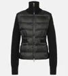 MONCLER DOWN-PANELED WOOL JACKET