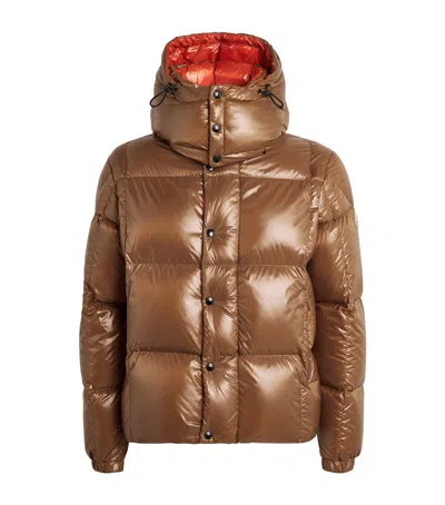 Moncler Down Parana Pufferjacket In Brown