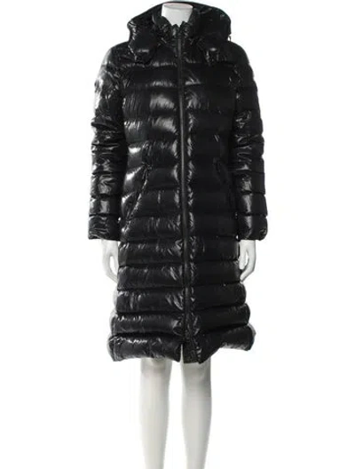 Pre-owned Moncler Down Parka In Black