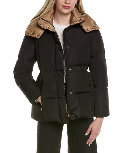Moncler Down Puffer Coat In Black