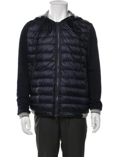 Pre-owned Moncler Down Puffer Coat In Blue