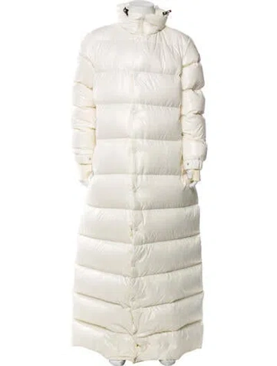 Pre-owned Moncler Down Puffer Coat In Neutral