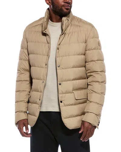 Moncler Down Puffer Jacket In Yellow