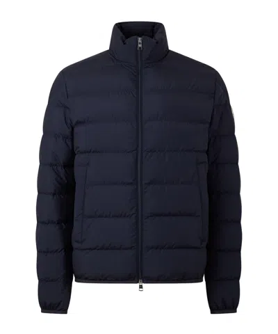 Moncler Down Puffer Jacket In Blue