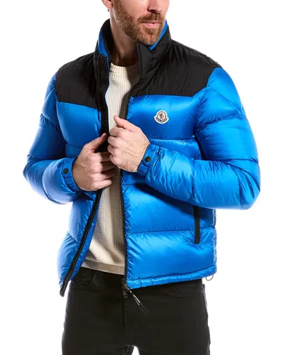 Moncler Down Puffer Jacket In Blue