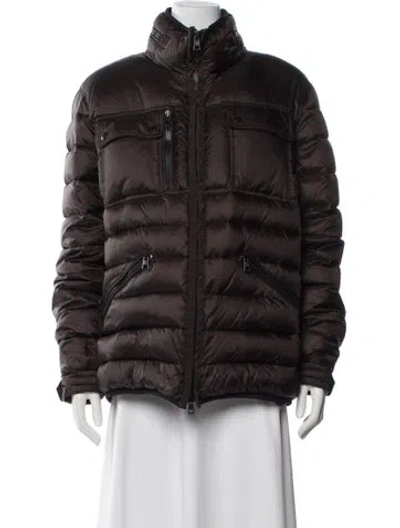 Pre-owned Moncler Down Puffer Jacket In Brown