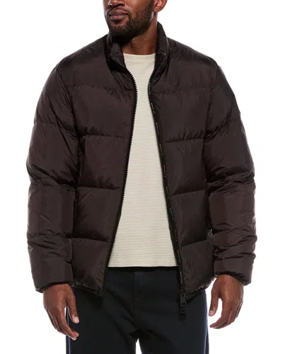 Moncler Down Puffer Jacket In Brown