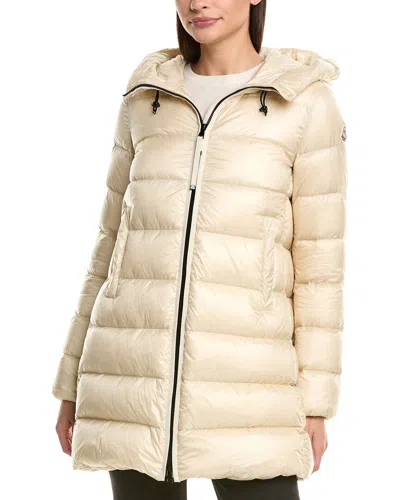 Moncler Down Puffer Jacket In Neutral