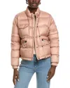 Moncler Down Puffer Jacket In Pink