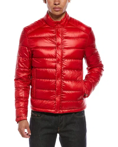 Moncler Down Puffer Jacket In Red