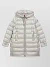 Moncler Down Puffer Jacket In Silver