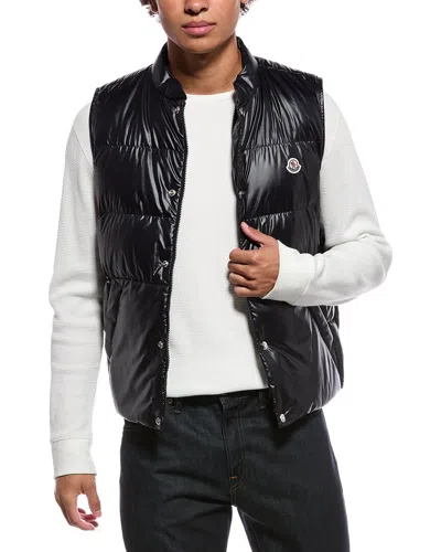 Moncler Down Puffer Vest In Blue