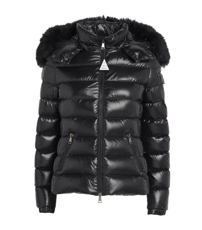 Moncler Down Quilted Badyf Jacket In Black