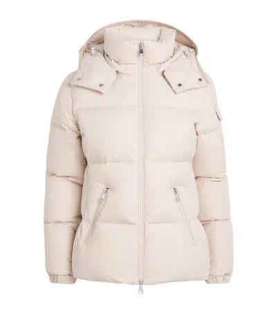 Moncler Down Quilted Fourmines Jacket In Beige