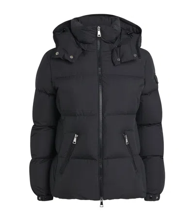 Moncler Down Quilted Fourmines Jacket In Black