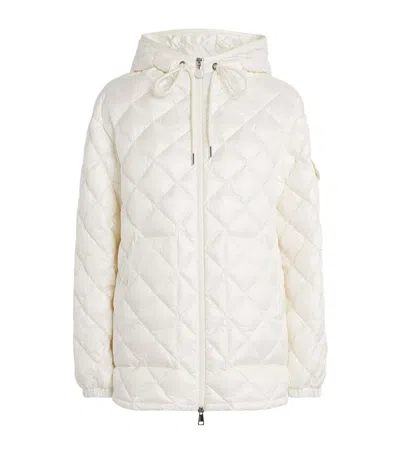 Moncler Down Quilted Jacket In White
