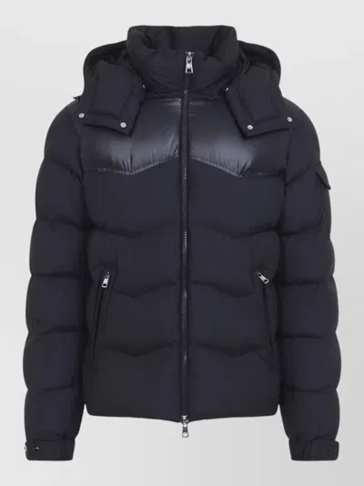 Moncler Down Quilted Puffer Jacket In Blue