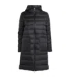 Moncler Down Sedan Long Parka Coat In Black