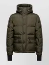 Moncler Down Ski Jacket Adjustable Hood In Black
