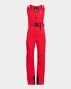 Moncler Down Ski Suit In Red