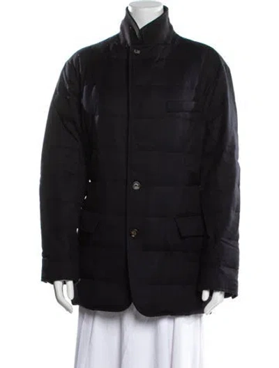 Pre-owned Moncler Down Utility Jacket In Black