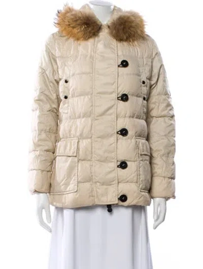 Pre-owned Moncler Down Utility Jacket In Neutral