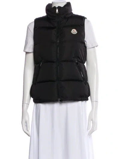 Pre-owned Moncler Down Vest In Black