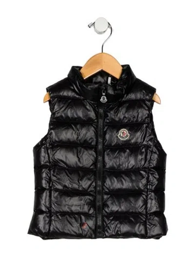 Pre-owned Moncler Babies' Down Vest In Black