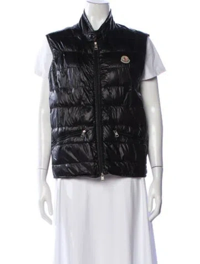 Pre-owned Moncler Down Vest In Black