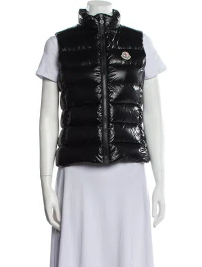 Pre-owned Moncler Down Vest In Black