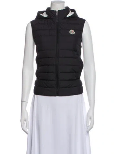 Pre-owned Moncler Down Vest In Black