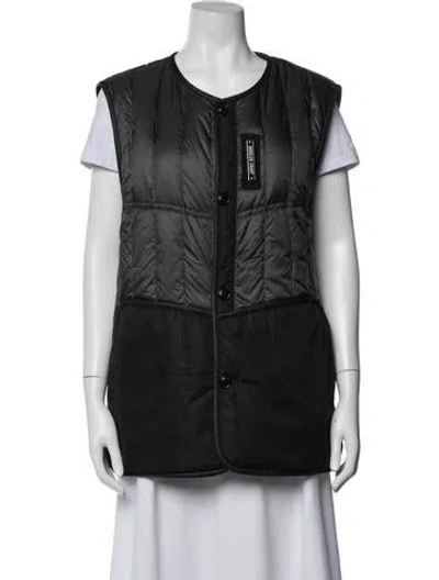 Pre-owned Moncler Down Vest In Black