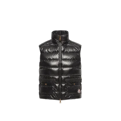 Moncler Frelon Quilted Puffer Vest In Black