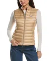 Moncler Down Vest In Nude