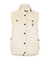 Moncler Grenoble Nylon Down Jacket With Gumiane Quilting In Yellow