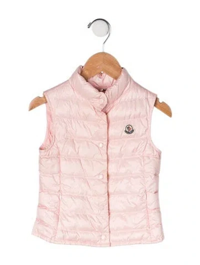 Pre-owned Moncler Babies' Down Vest In Pink