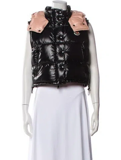 Pre-owned Moncler Down Vest W/ Tags In Black