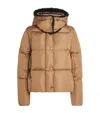 Moncler Down Water-repellent Castelnou Jacket In Neutral